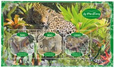 GABON 2020 - Fauna, Pantere / set complet colita + bloc