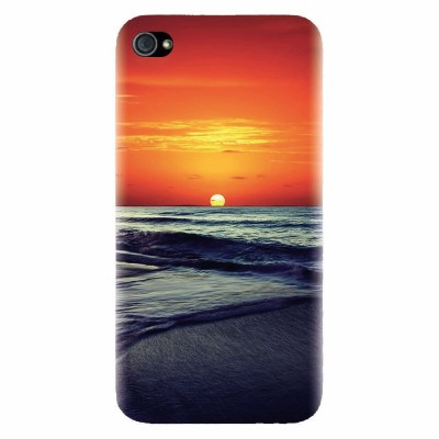 Husa silicon pentru Apple Iphone 4 / 4S, Ocean Sunset foto
