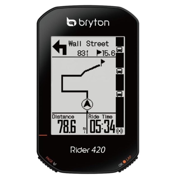 Ciclocomputer Bryton 420E Rider, unisex adulti, negru - RESIGILAT