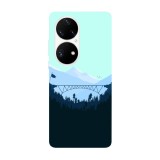 Husa compatibila cu Huawei Nova Y70 model Mountain Bridge, Silicon, TPU, Viceversa, Transparent, Carcasa