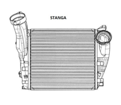 Intercooler Porsche Cayenne Turbo (92A/955/9PA), 06.2010-2017, Cayenne Turbo S (92A), 10.2012-2017, Cayenne Turbo S (955/9PA), motor 4.8 V8T, benzina foto