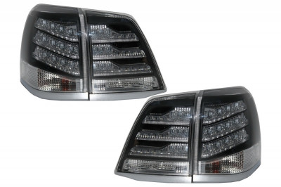 Stopuri Led Alb si Negru TOYOTA Land Cruiser FJ200 J200 (2007-2011) Performance AutoTuning foto