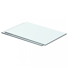 vidaXL Rafturi, 2 buc., 40 x 20 cm, panouri sticlă transparentă