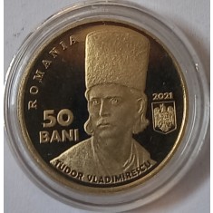 Rom&acirc;nia, 50 Bani 2021, Tudor Vladimirescu, Proof.