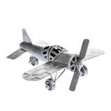 Decoratiune avion vintage din metal antichizat
