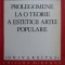 Prolegomene la o teorie a esteticii artei populare - Tancred Banateanu