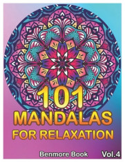 101 Mandalas For Relaxation: Big Mandala Coloring Book for Adults 101 Images Stress Management Coloring Book For Relaxation, Meditation, Happiness foto