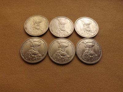 Romania Lot nr. 8 - 6 monede 100 Lei 1991 - 1996 foto