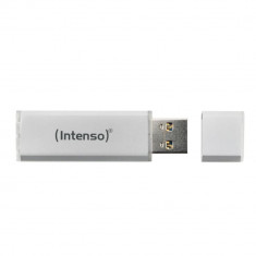 Stick USB 3.0 Intenso Ultra Line de 128 GB din aluminiu argintiu foto