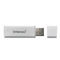 Stick USB 3.0 Intenso Ultra Line de 128 GB din aluminiu argintiu foto