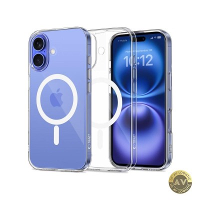 Husa MagSafe pentru Apple iPhone 16 Tech-Protect Flexair+ Transparenta foto
