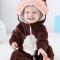 CLD143-8 Pijama kigurumi pentru bebelusi tip salopeta din material moale si pufos