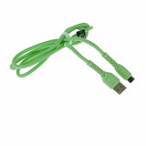 Cumpara ieftin Cablu cu conectori USB-A tata la USB-C tata, Maxlife 75816, incarcare, transfer date, 3A, lungime 100cm, verde