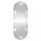 Oglinda de perete cu lumini LED 25x60 cm oval sticla