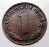 B.107 GERMANIA 1 REICHSPFENNIG 1939 D, Europa, Bronz