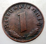 B.107 GERMANIA 1 REICHSPFENNIG 1939 D, Europa, Bronz