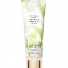 Crema de corp hidratanta, Victoria&#039;s Secret, Cucumber &amp; Green Tea Refresh, Shea Butter &amp; Coconut Oil, 236 ml