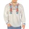 Bluza tip ie barbati RB24, alb cocos/galben , marimea L