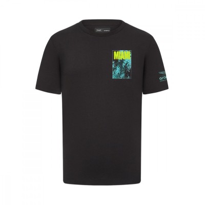 Aston Martin tricou de bărbați Midnight Miami F1 Team 2024 - S foto