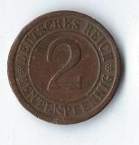 Moneda 2 reichspfennig 1924 E - Germania
