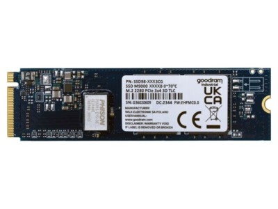 GOODRAM INDUSTRIAL Unitate SSD 1TB M.2 2280 NVMe PCIe 3x4 3D TLC NAND foto