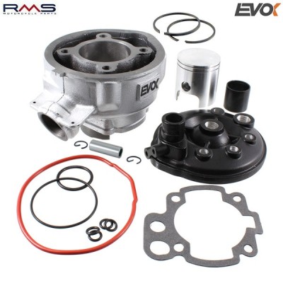 Set motor Aprilia RS - RX - Red Rose - Motorhispania - Peugeot XP6 - XR6 - Yamaha TZR (Minarelli AM6) 2T LC 80cc D49 mm bolt 12 (EVOK) foto