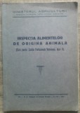 Inspectia alimentelor de origina animala// 1950