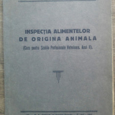 Inspectia alimentelor de origina animala// 1950