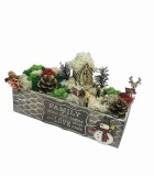 Aranjament Floral Peisaj Craciun cu Licheni si alte elemente naturale, Eventissimi, Multicolor, Eventissimi&reg;
