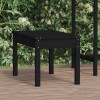 VidaXL Bancă de grădină, negru, 80x44x45 cm, lemn masiv de pin 824001