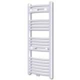 Radiator port-prosop &icirc;ncălzire centrală baie, curbat, 500 x 1160 mm, vidaXL