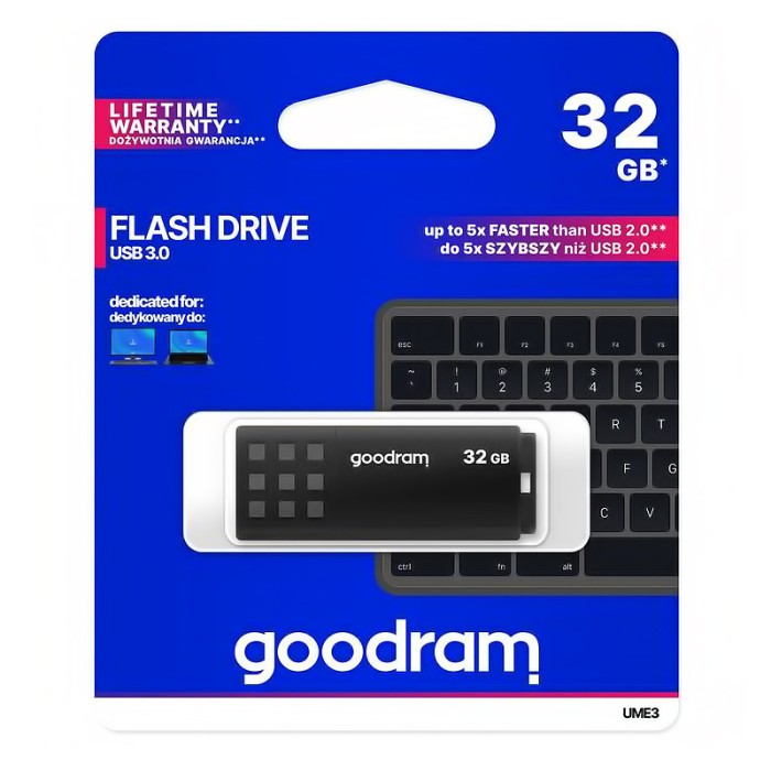 Memorie Externa GoodRam UME3, 32Gb, USB 3.0, Neagra SMC0183