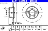 Disc frana ATE 24.0110-0259.1