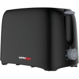 Prajitor de paine Vision Chef VPP700N, 700 W, 2 felii, 6 niveluri rumenire, Functie anulare, Negru