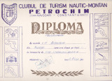 Bnk div - Diploma Clubul Turism nautic-montan Petrochim Navodari 1990