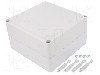 Carcasa policarbonat, 175mmx175mmx100mm, IP66, IP67, WEIDM&Uuml;LLER - MPC 17/17/10 7035