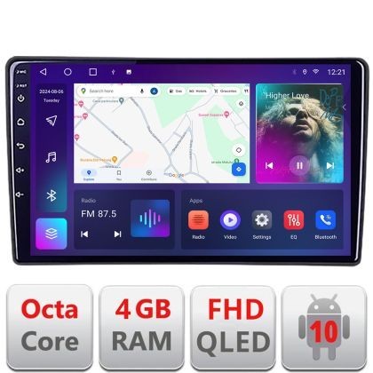 Navigatie Toyota Auris 2007-2013 B-auris-2013 Android Ecran QLED octa core 4+64 carplay android auto kit-auris-2013+EDT-E310V3 CarStore Technology