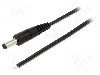 Cablu alimentare DC, cabluri, DC 4,8/1,7 mufa, negru, 1,5m, WEST POL - P48-TT-T050-150BK
