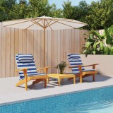 Perne scaun adirondack, 2 buc., dungi, albastru&amp;alb, oxford