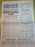 Ziarul adevarul 27 decembrie 1989 - revolutia romana