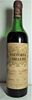 A23 - VIN CHIANTI CLASSICO, FATTORIA DI MELETO, DOC, recoltare 1970 cl 72 gr 12 foto