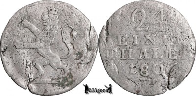 1806 F, 1&amp;frasl;24 Thaler - Wilhelm I - Electoratul Hessen-Kassel foto