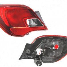 Stop spate lampa Opel Corsa E, 11.2014-, spate, Stanga, 3 usi, partea exterioara; P21W+PY21W; fara suport bec, DEPO