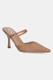 Steve Madden papuci Brinley femei, culoarea maro, cu toc cui, SM11003704