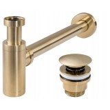 Sifon pentru lavoar Rea cu Dop klik-klak Gold MAT