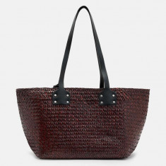 AllSaints poseta MOSLEY STRAW TOTE culoarea galben, WB725Z