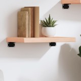 VidaXL Poliță de perete, 40x30x(2-4) cm, lemn masiv de stejar netratat