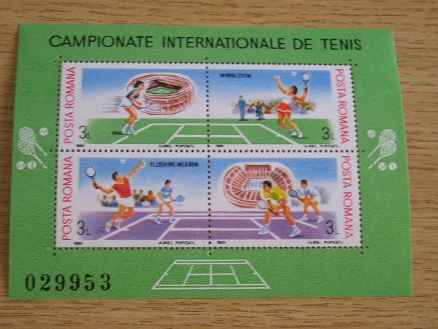 M1 TX7 19 - 1988 - Campionatele internationale de tenis - bloc de patru