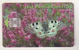 bnk card Cartele telefonice - Finlanda - fauna - insecte - fluturi