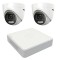 Sistem de supraveghere Hikvision 2 camere interior 5MP ColorVU, lumina alba 20m, DVR 4 canale 8 MP SafetyGuard Surveillance